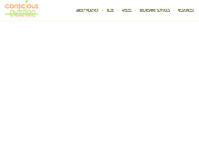 Tablet Screenshot of consciousnutrition.com